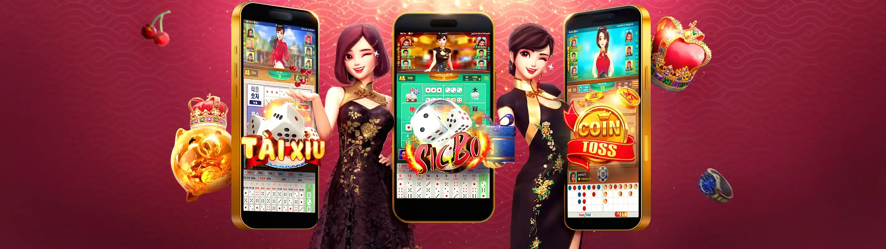 Giao diện subet app trên điện thoại di động với các trò chơi cá cược trực tuyến